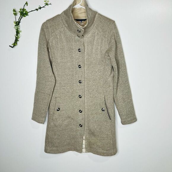 Kuhl Tan Oatmeal Long Jacket - Picture 1 of 16